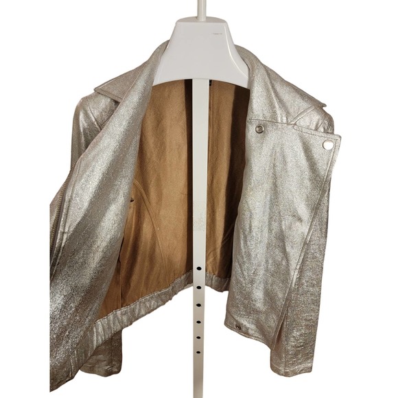 INC Metalic Silver Crop Jacket - Picture 6 of 9